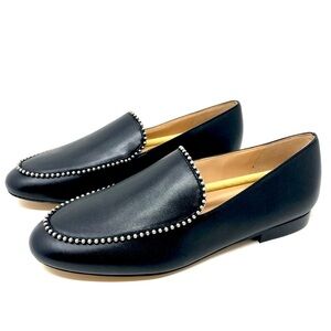 Black Coach Harper Loafers with beadchain accent size 10